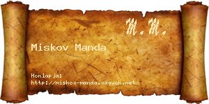 Miskov Manda névjegykártya